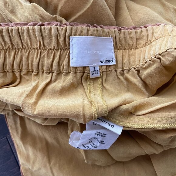 Wilfred Le Fou Silk Gold Pants - Picture 4 of 4